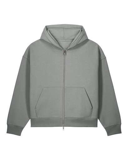 Fronter Zip Hoodie Misty Grey