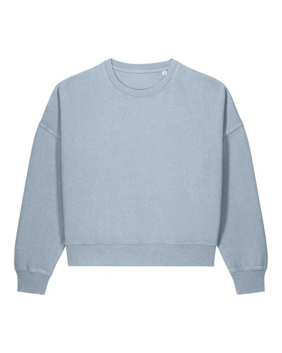 Stella Alma Vintage Crewneck G. Dyed Blue Stone