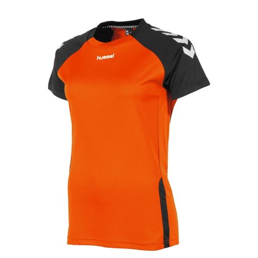 Authentic Ladies Tee — Orange-Black
