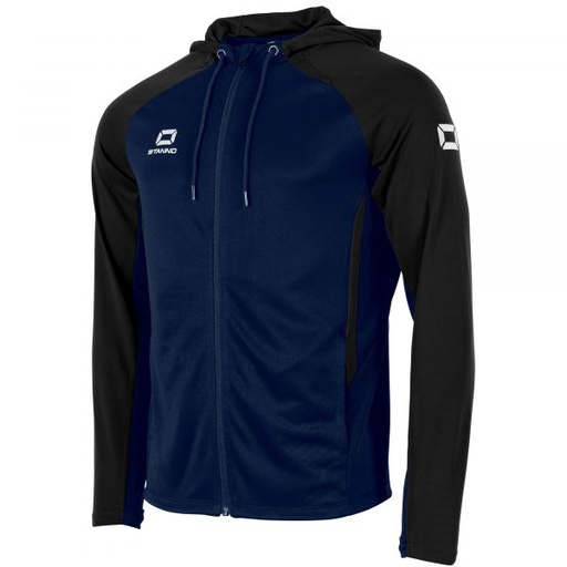 Stadio Hooded Full Zip Top — Navy