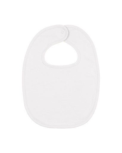 [STAU029C001OS] Baby Bib White White
