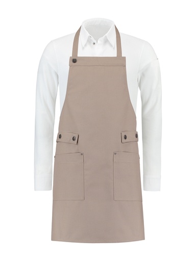 Bib Apron Dakota Sand Canvas