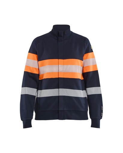 3472 Dames multinorm sweatshirt met rits inherent