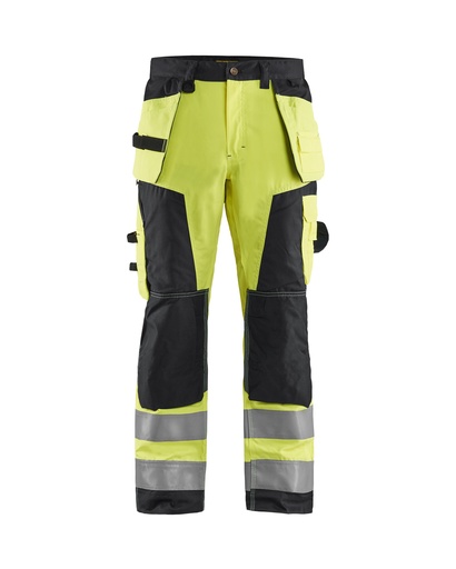 1568 High Vis werkbroek met gereedschapzakken