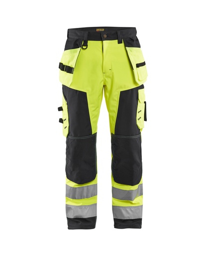 1567 High Vis werkbroek softshell met gereedschapszakken