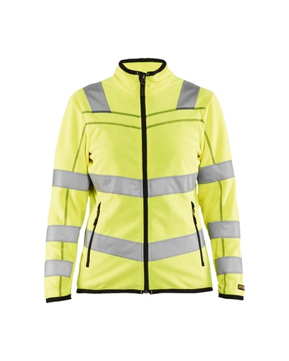 4966 Dames Microfleecevest High Vis