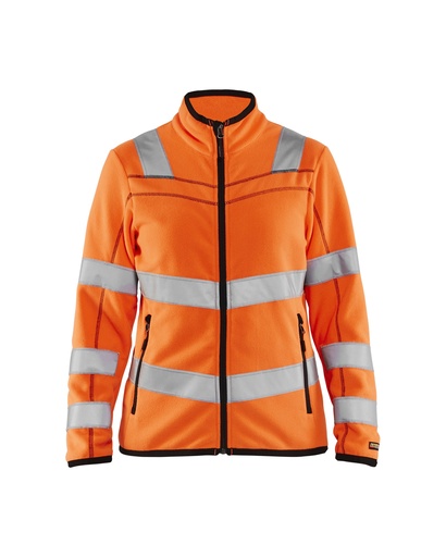 4966 Dames Microfleecevest High Vis