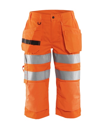 7139 Dames High Vis piraatbroek met gereedschapszakken