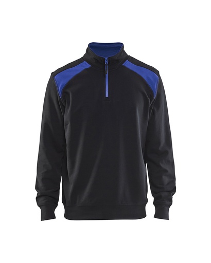 3353 SWEATSHIRT BI-COLOUR MET HALVE RITS