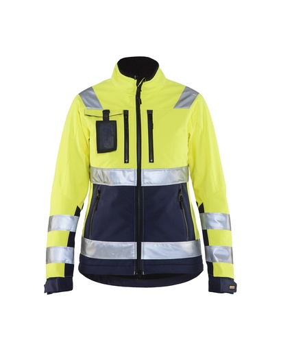 4902 Dames Softshell jack High Vis