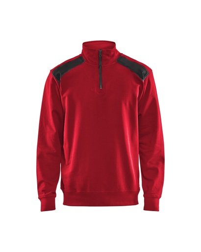 3353 SWEATSHIRT BI-COLOUR MET HALVE RITS