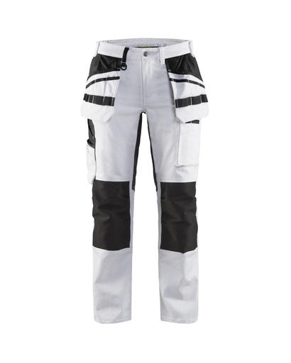 7910 Dames Schildersbroek met stretch en gereedschapszakken
