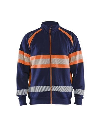 3551 Sweatshirt met rits High vis