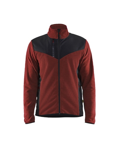 5942 Gebreid vest met softshell