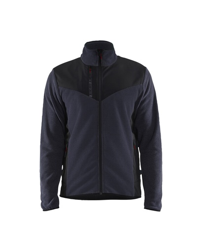 5942 Gebreid vest met softshell