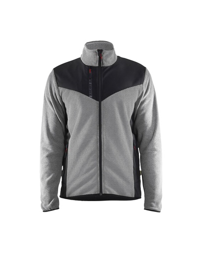 5942 Gebreid vest met softshell
