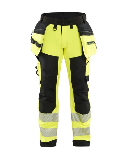 1820 High Vis werkbroek softshell met gereedschapszakken