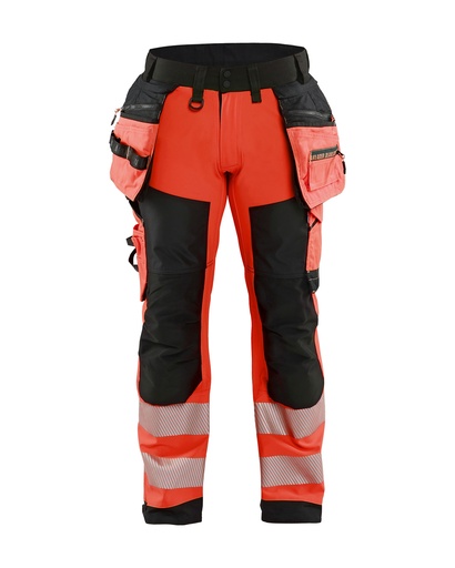 1820 High Vis werkbroek softshell met gereedschapszakken