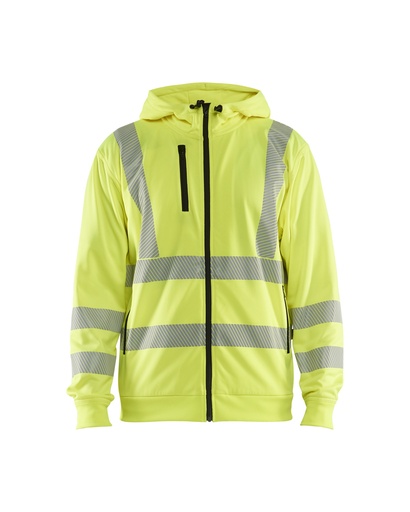 3565 Hooded sweatshirt met rits High Vis