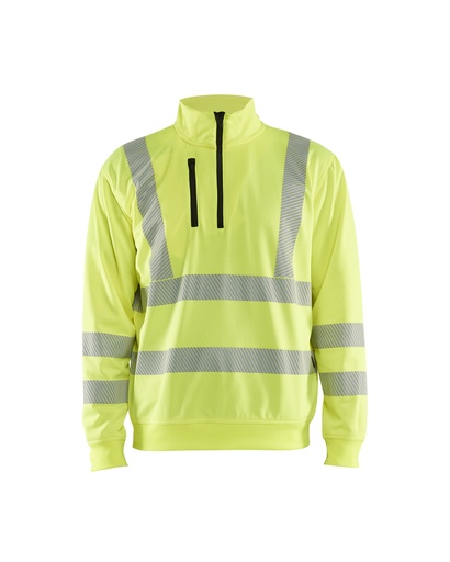3564 Sweatshirt met halve rits High Vis