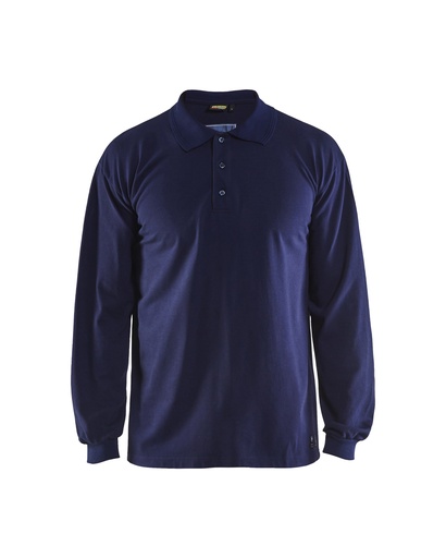 3374 Vlamvertragende Polo Piqué lange mouwen