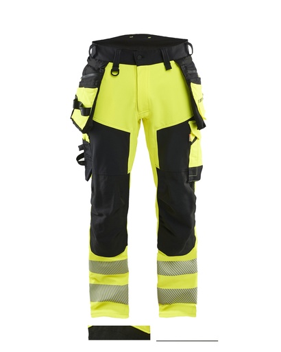 1122 High Vis werkbroek 4-weg stretch met gereedschapszakken
