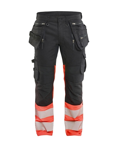 1130 High Vis Werkbroek Stretch met gereedschapzakken