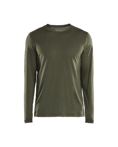 3538 T-shirt lange mouwen merinowol