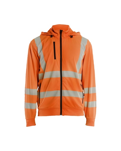3573 Sweatshirt met afneembare capuchon High Vis