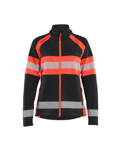 4718 Dames Microfleecevest High Vis