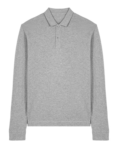 Prepster 2.0 Long Sleeve Polo Heather Grey Heather Grey