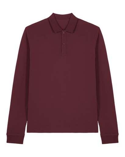 Prepster 2.0 Long Sleeve Polo Burgundy Burgundy