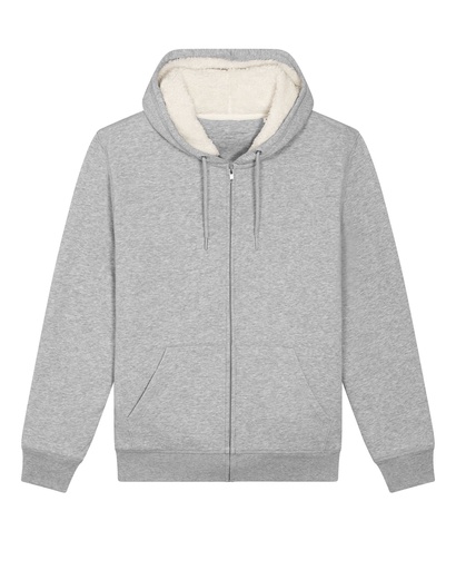 Hygger Sherpa Zip Hoodie Heather Grey Heather Grey