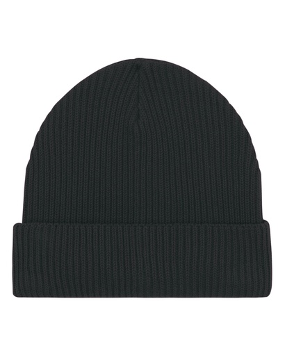 [STAU771C002OS] Fisherman Beanie Black Black
