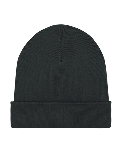 [STAU772C002OS] Rib Beanie Black Black