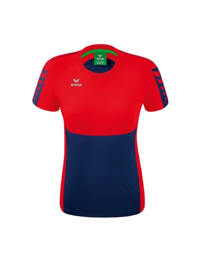 Six Wings T-shirt new navy/rood Dames