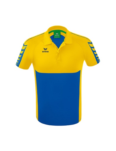Six Wings polo new royal/geel
