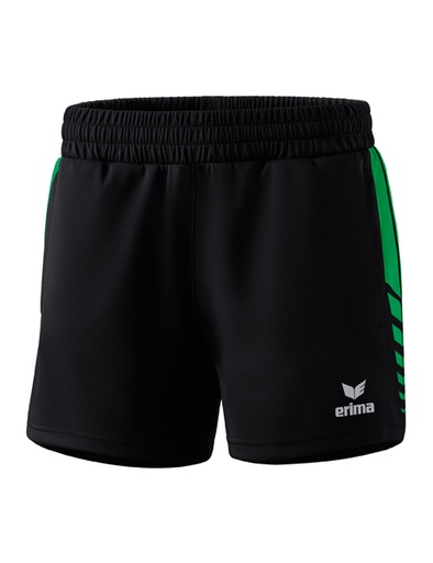 Six Wings worker short zwart/smaragd Dames