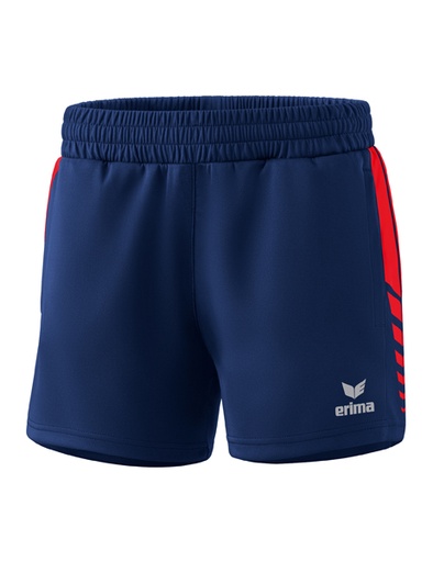 Six Wings worker short new navy/rood Dames