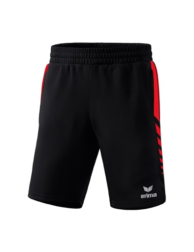 Six Wings worker short zwart/rood