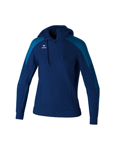EVO STAR trainingsjack met capuchon new navy/mykonos blue Dames