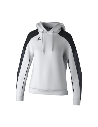 EVO STAR sweatshirt met capuchon wit/zwart Dames