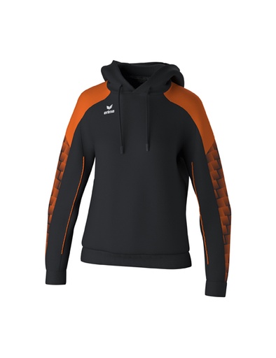 EVO STAR sweatshirt met capuchon zwart/oranje Dames