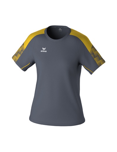 EVO STAR T-Shirt slate grey/geel Dames