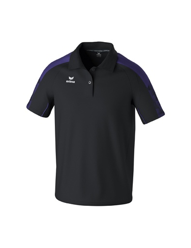 EVO STAR polo zwart/ultra violet