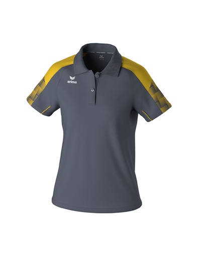 EVO STAR polo slate grey/geel Dames