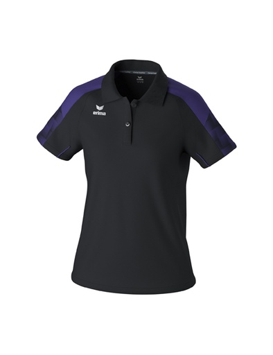 EVO STAR polo zwart/ultra violet Dames