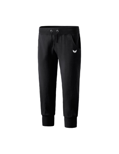 Casual Basics 3/4-sweatbroek met boorden zwart Dames