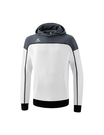 CHANGE by erima sweatshirt met capuchon wit/slate grey/zwart
