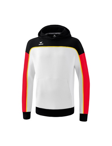CHANGE by erima sweatshirt met capuchon wit/zwart/rood